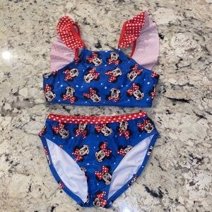 Disney Minnie Mouse bikini red white blue Small​​